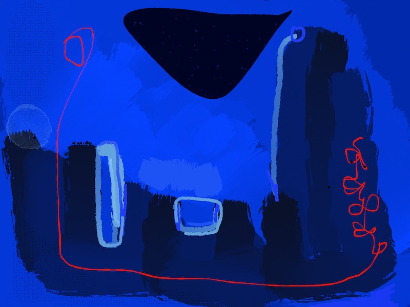 Bleu profond